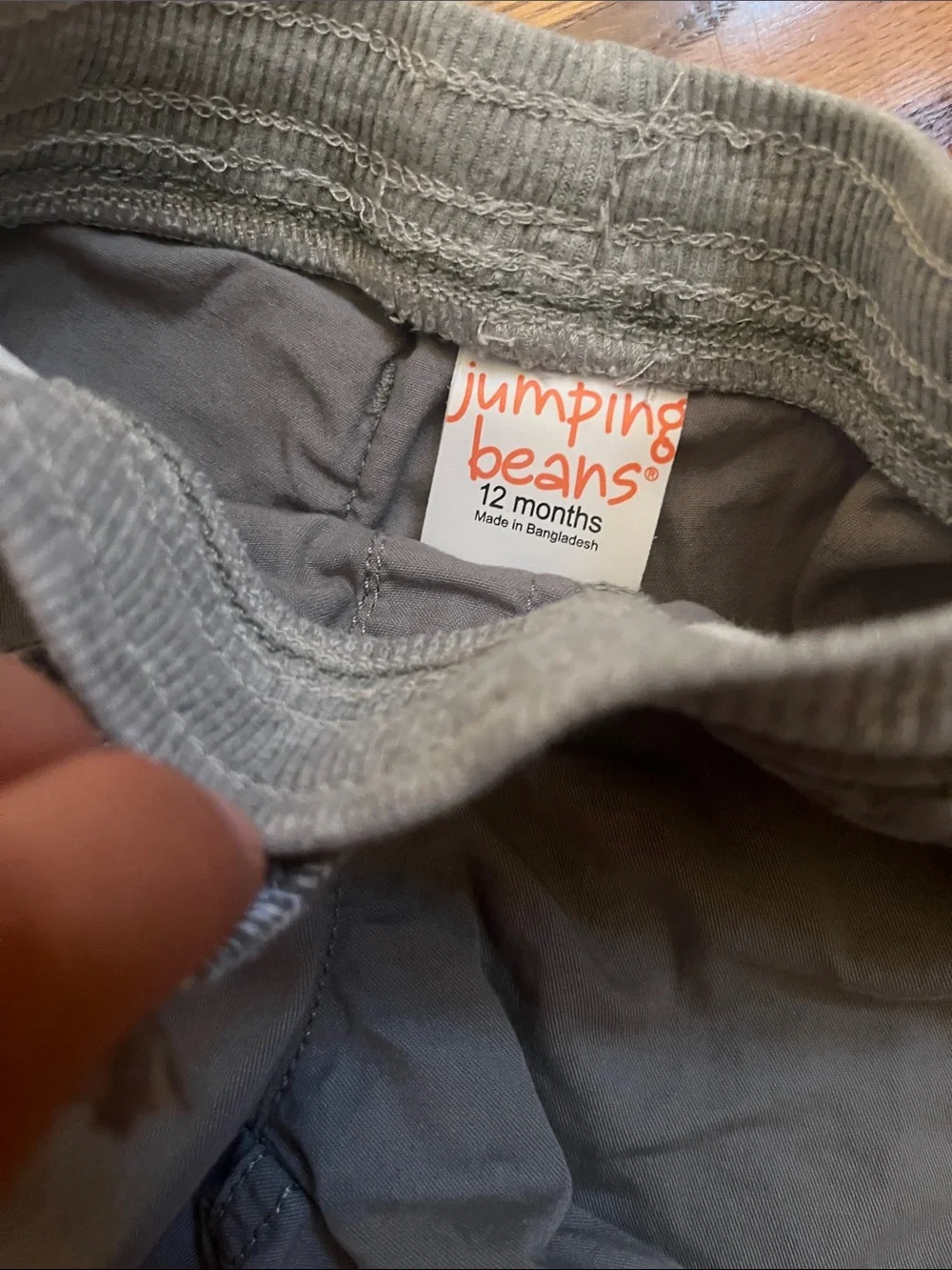 jumping beans Two-Pack Elastic-Waist Shorts in Dark Denim and gray